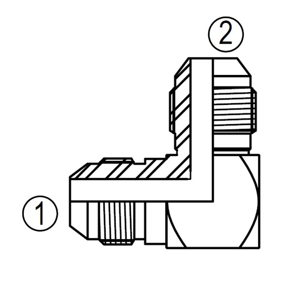 2500 90° Union Elbow
