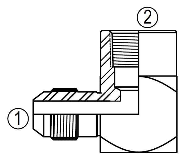 2502 90° Female Elbow