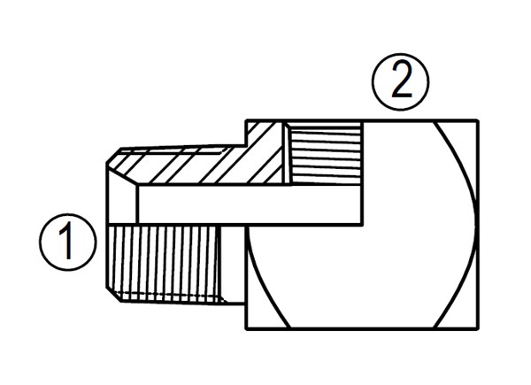 3051 90° Short Street Elbow