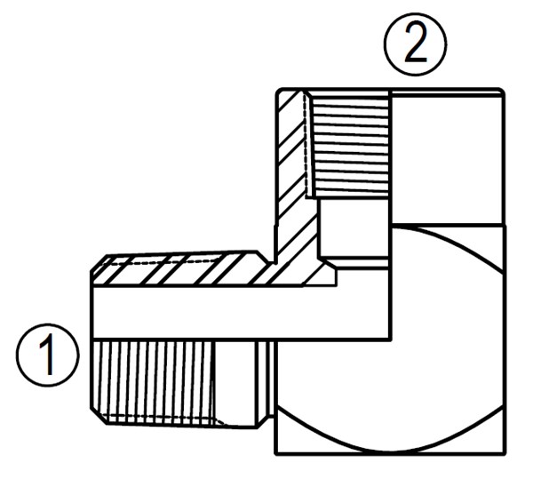 5502 90° Street Elbow