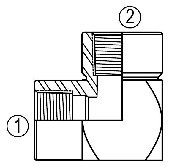 5504 90° Female Pipe Elbow