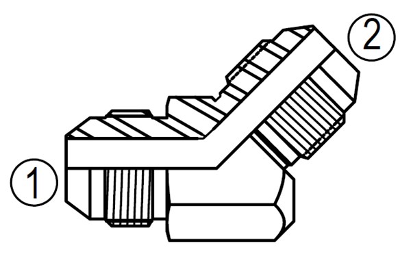 2504 45° Union Elbow