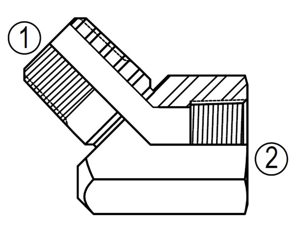 5503 45° Street Elbow