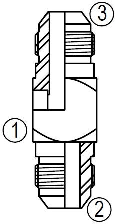 702 Braze Tube Branch Tee
