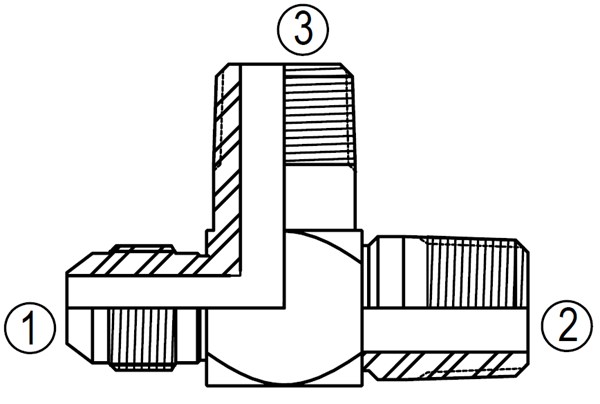 2607 Male Run/Branch Tee