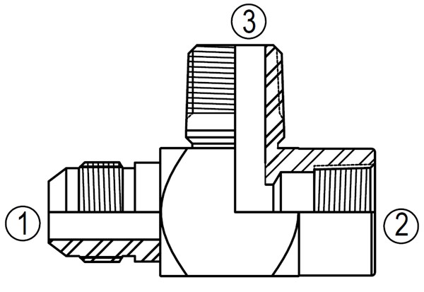 2608 Female Run/Male Branch Tee