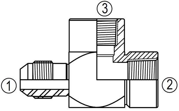 2609 Female Run/Branch Tee