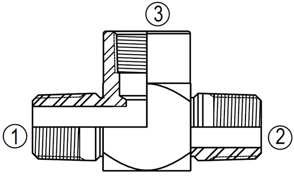 5601 Female Branch Pipe Tee