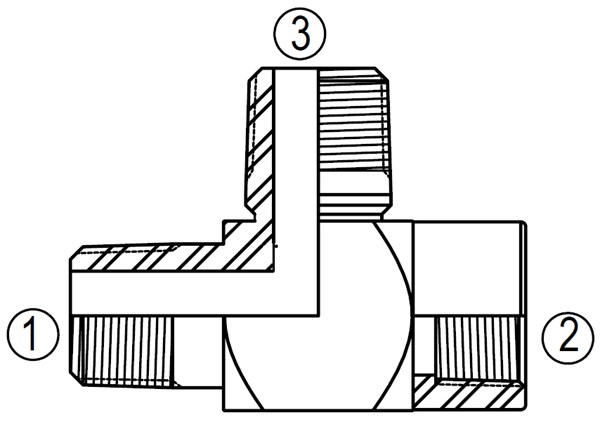 5603 Female Run Pipe Tee