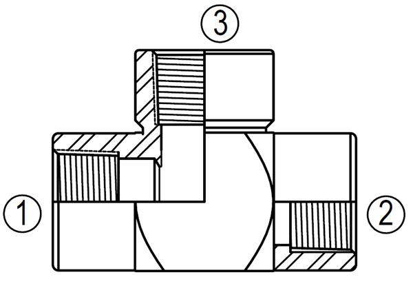 5605 Female Pipe Tee