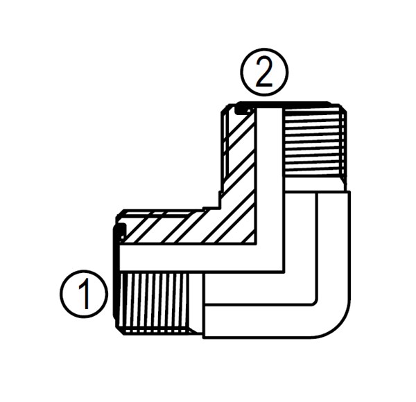 FF2500 90° Union Elbow