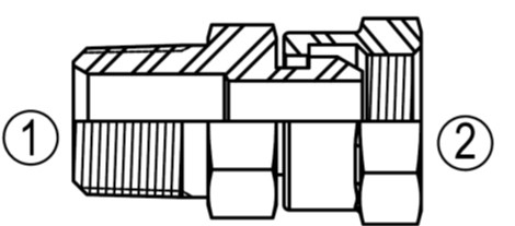 SS1404 Female Adapter Union to Male Pipe
