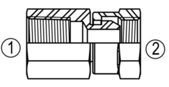 SS1405 Female Adapter Union to Female Pipe