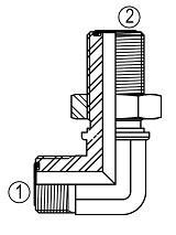 FF2701 90° Bulkhead Elbow