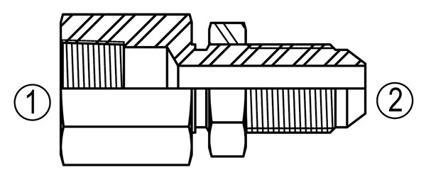 SS2705 Female Pipe/Bulkhead Connector