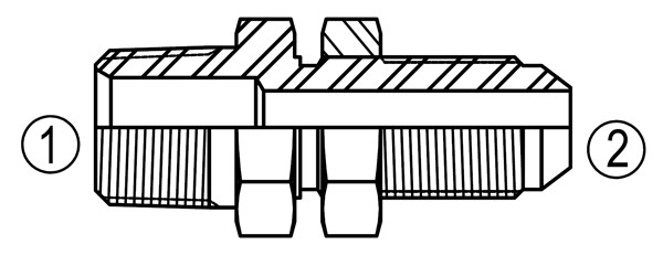SS2706 Male Pipe/Bulkhead Connector