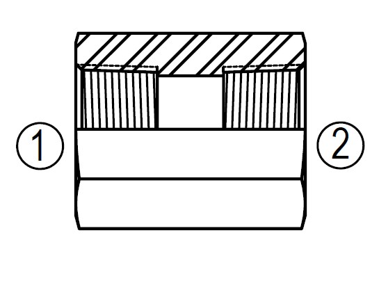 SS5000 Hexagon Pipe Coupling