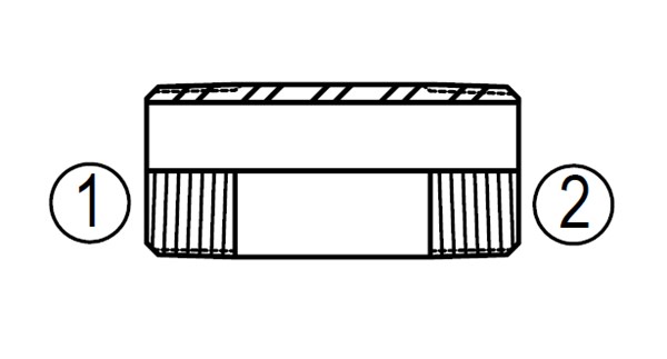 SS5404-N Straight Pipe Nipple