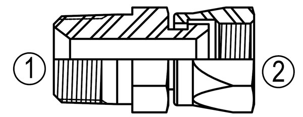 SS6505 Male Pipe/37° Female Swivel Connector