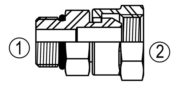 SS6900 Female Adapter Union to Male Straight