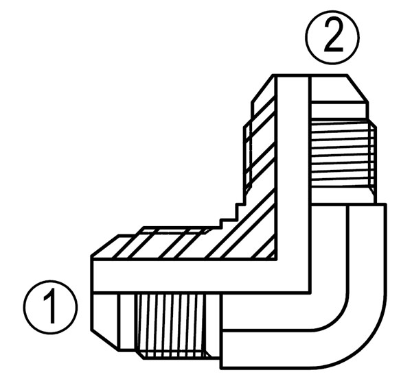 SS2500 90° Union Elbow