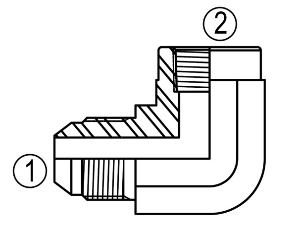 SS2502 90° Female Elbow