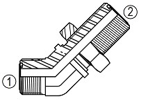 FF2702 45° Bulkhead Elbow