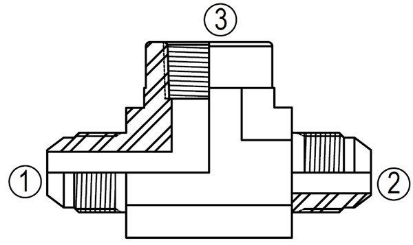 SS2602 Female Branch Tee