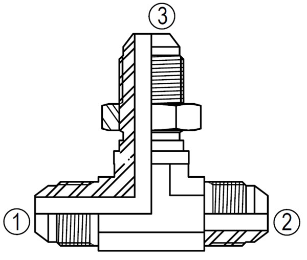 SS2703 Bulkhead Branch Tee