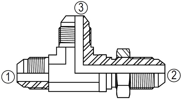 SS2704 Bulkhead Run Tee