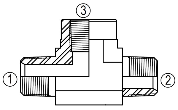 SS5601 Female Branch Pipe Tee