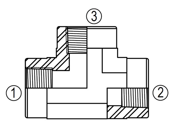 SS5605 Female Pipe Tee