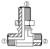 FF2703 Bulkhead Branch Tee