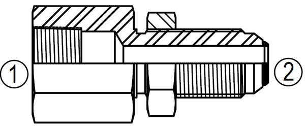 F2705 Female Pipe/Bulkhead Connector