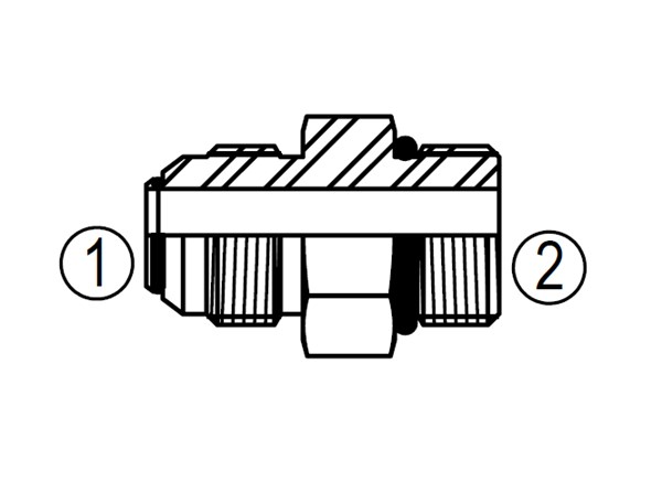 F6400 Straight Thread Connector