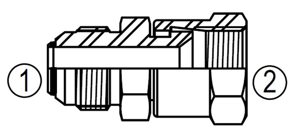 F6504 JIC/37° Female Swivel Union