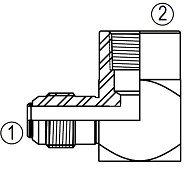 F2502 90° Female Elbow