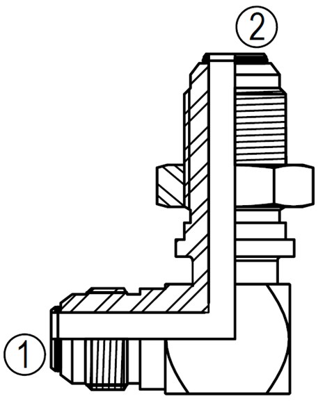 F2701 90° Bulkhead Elbow