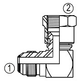 F6500 37° JIC Swivel 90° Elbow