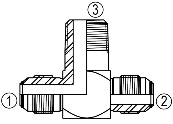 F2601 Male Branch Tee