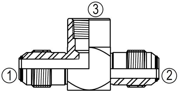F2602 Female Branch Tee