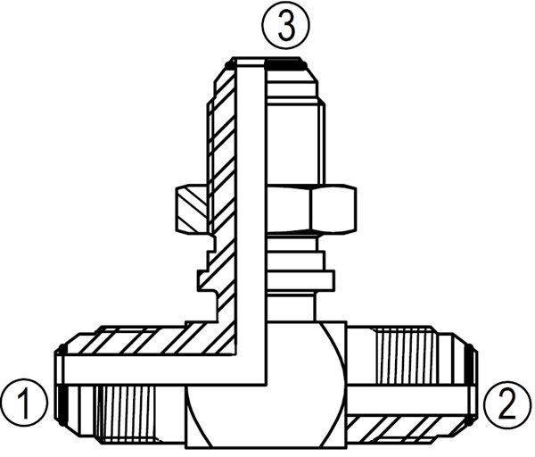 F2703 Bulkhead Branch Tee