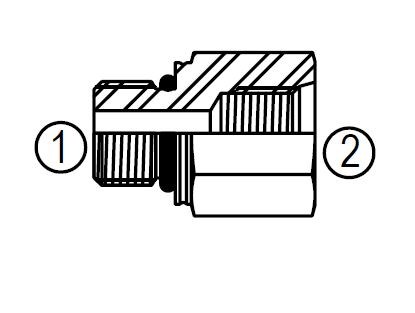 MFF6410 STRAIGHT THREAD REDUCER/EXPANDER