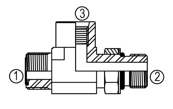 FF31682 ORFS TO STRAIGHT THREAD