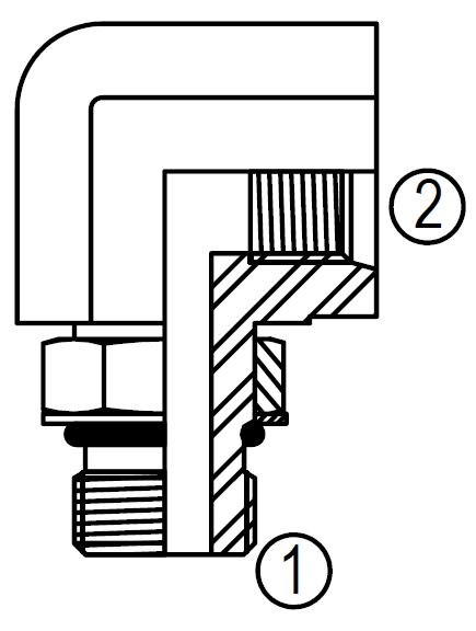 SS30786 90 DEGREE STRAIGHT THREAD  REDUCER/EXPANDER ELBOW