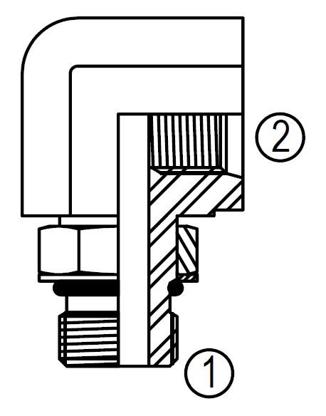 MFF30786 90º STRAIGHT THREAD  REDUCER/EXPANDER ELBOW