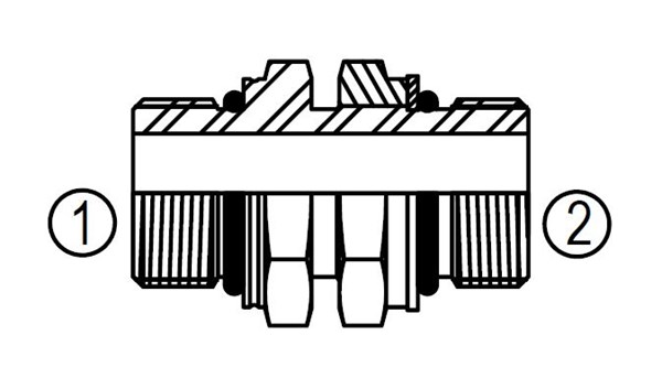 M6407 STRAIGHT THREAD ADJUSTABLE UNION