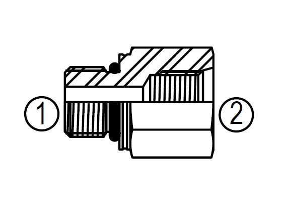 M6410 STRAIGHT THREAD REDUCER/EXPANDER