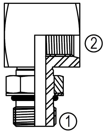 30786 90 Degree Straight Thread Reducer/Expander Elbow