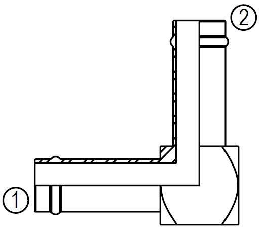 31254 Beaded Hose Stem Elbow